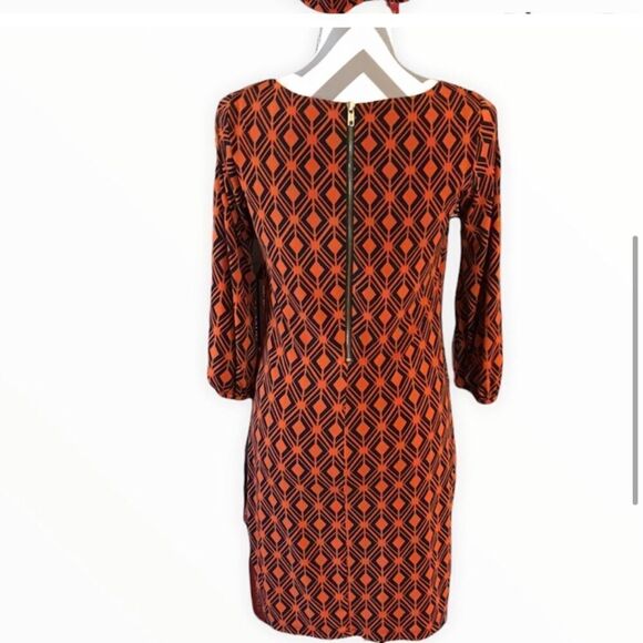 Donna Ricco Size 4 Geometric Design Dress - Picture 3 of 5